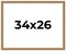 34x26 Solid Wood Antique Picture Frame with UV-Resistant Acrylic & Acid-Free Backing, Available in 4 Finishes: Bronze, Gold, Silver, and Gold with Black